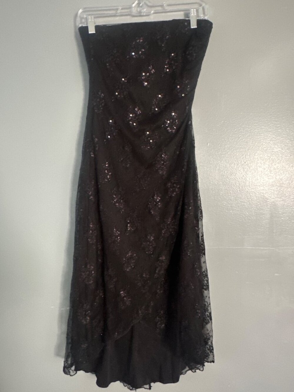 CDC Women’s Size 8 Black Sheer Overlay Y2K DarkFairy Dress Whimsigoth Witchy